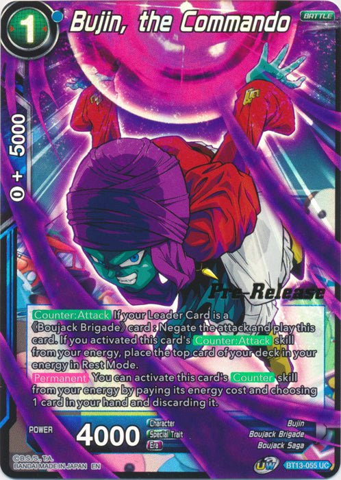 Bujin, el Comando (BT13-055) [Promociones previas al lanzamiento de Supreme Rivalry] 