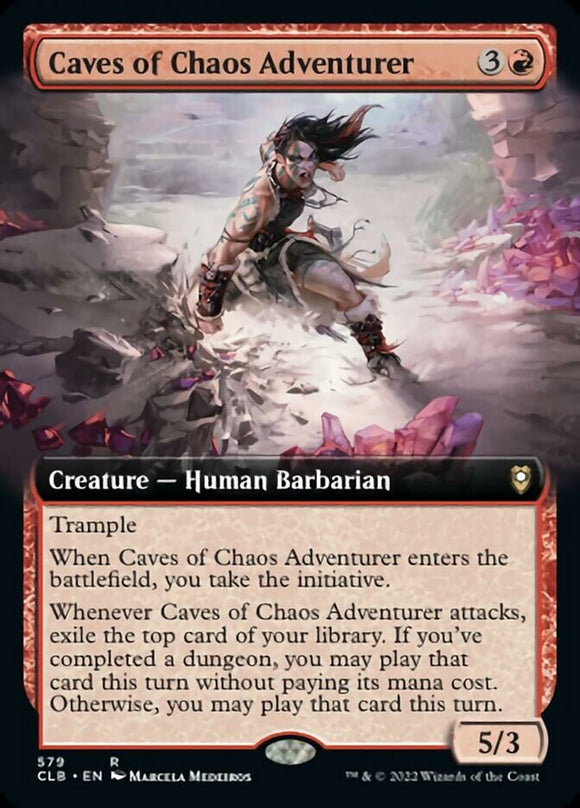 Aventurero de las Cuevas del Caos (ilustración ampliada) [Commander Legends: Battle for Baldur's Gate] 