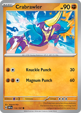 Crabrawler (114/197) [Scarlet &amp; Violet: Llamas de obsidiana] 