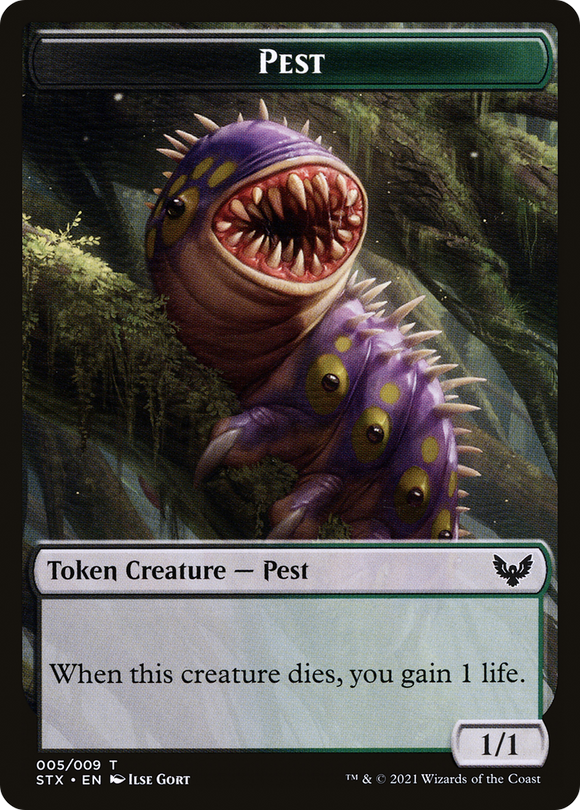 Pest // Lukka, ficha con emblema de vínculo rebelde de doble cara [Secret Lair: de fichas lindas a fichas brutales] 