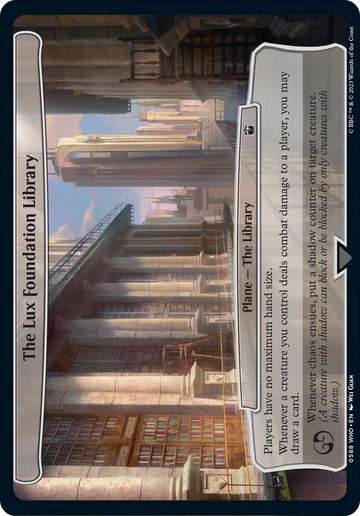 La biblioteca de la Fundación Lux [Doctor Who] 