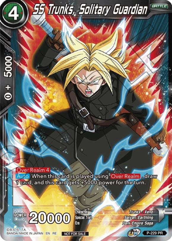 SS Trunks, guardián solitario (paquete de selección de campeonato 2023 vol. 1) (P-229) [Tarjetas de promoción de torneo] 