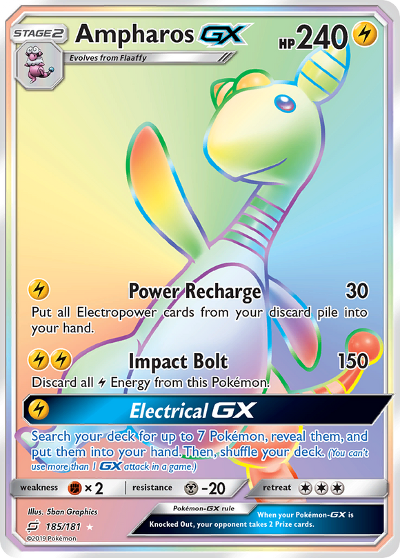 Ampharos GX (185/181) [Sol y Luna: Formen equipo] 