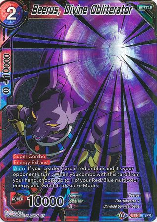 Beerus, Destructor Divino (SPR) (BT9-107) [Embestida Universal] 