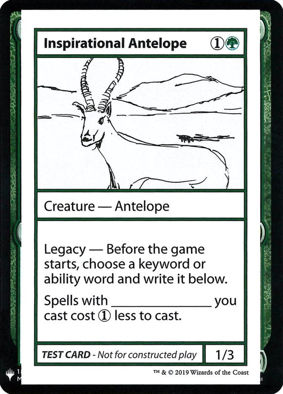 Antílope inspirador [Tarjetas de prueba de Mystery Booster] 