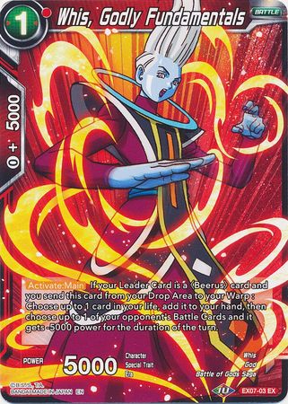 Whis, Fundamentos divinos (EX07-03) [Magnífica colección Fusion Hero] 
