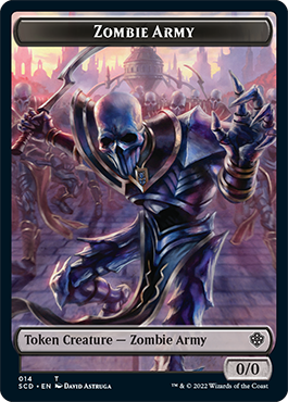 Zombie // Zombie Army Double-Sided Token [Starter Commander Decks] - 0