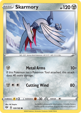 Skarmory (120/189) [Espada y escudo: oscuridad en llamas] 