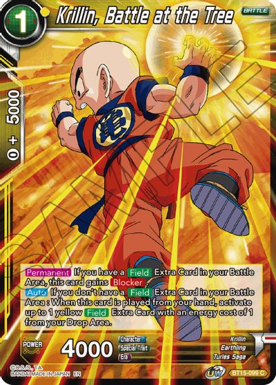 Krillin, batalla en el árbol (BT15-099) [Duelo de los Saiyans] 