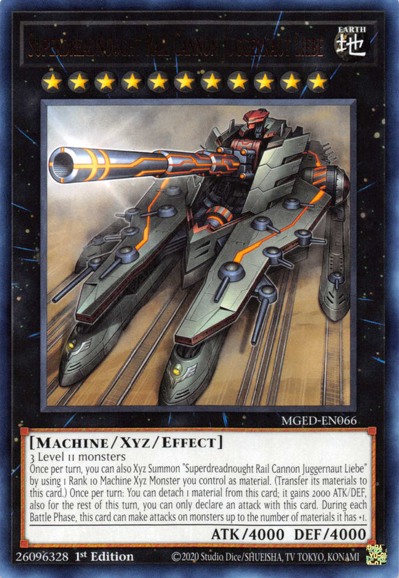 Cañón de riel Superdreadnought Juggernaut Liebe [MGED-EN066] Raro 