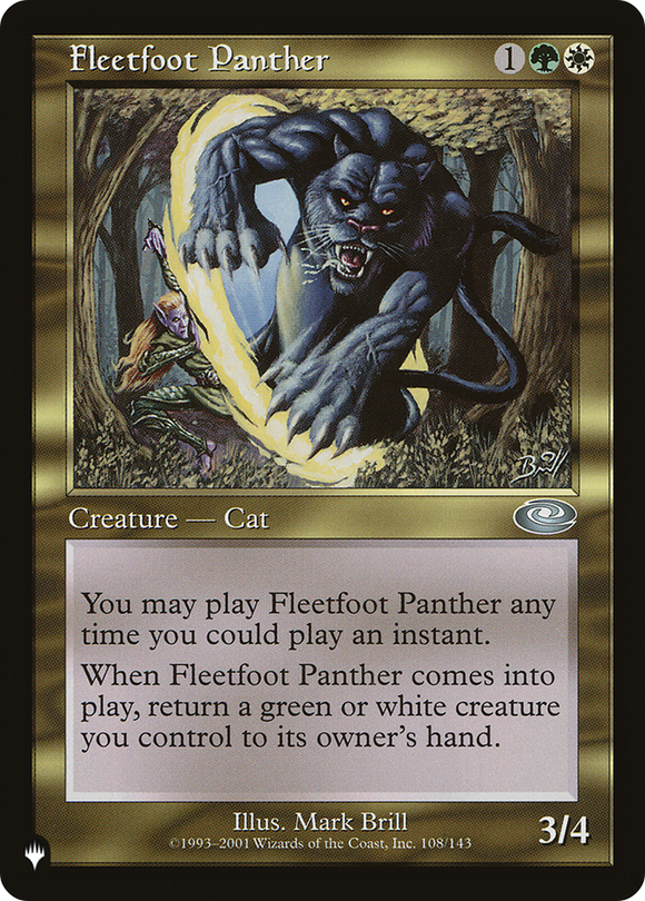 Pantera de Fleetfoot [La lista] 