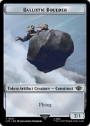 Ballistic Boulder // Food (0024) Double-Sided Token (Surge Foil) [The Lord of the Rings: Tales of Middle-Earth Tokens]-1
