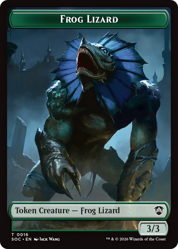 Boar // Frog Lizard Double-Sided Token [Secrets of Strixhaven Commander Tokens] - 0