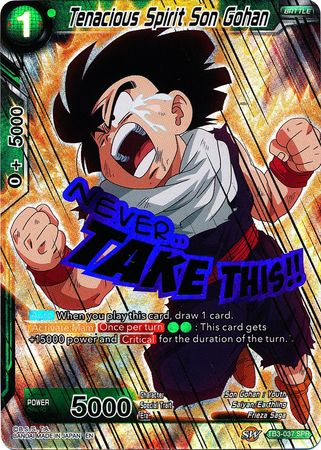 Espíritu tenaz Son Gohan (SPR) (TB3-037) [Choque de destinos] 
