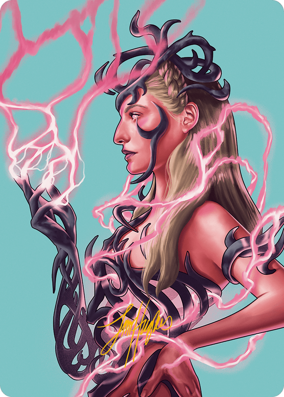 Tarjeta de arte de Breya, moldeadora de éter (firma estampada en oro) [Serie de arte Modern Horizons 3] 
