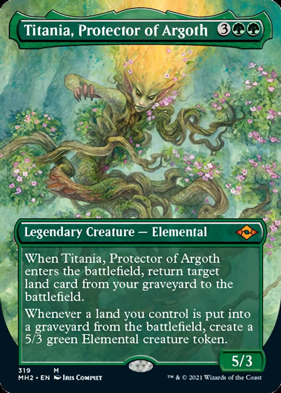 Titania, protectora de Argoth (arte alternativo sin bordes) [Modern Horizons 2] 