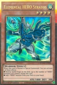 Elemental HERO Stratos (Arte alternativo) [MAGO-EN004] Oro Raro 