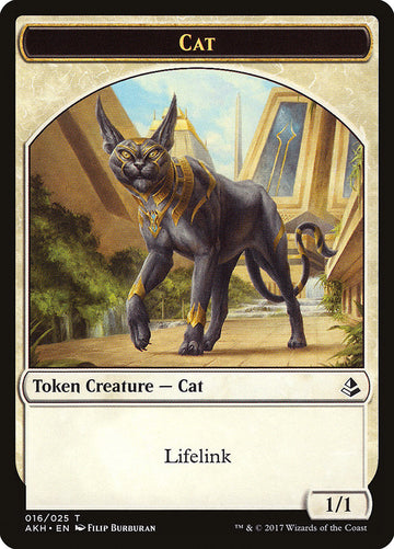 Earthshaker Khenra // Cat Double-Sided Token [Hour of Devastation Tokens] - 0