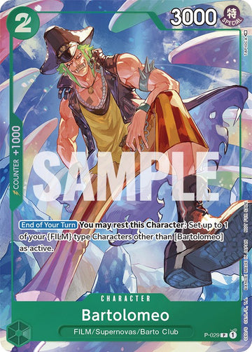 Bartolomeo (Paquete de evento vol. 1) [Tarjetas promocionales de One Piece] 