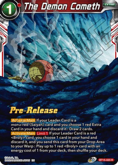 El demonio llega (BT15-023) [Promociones previas al lanzamiento de Saiyan Showdown] 