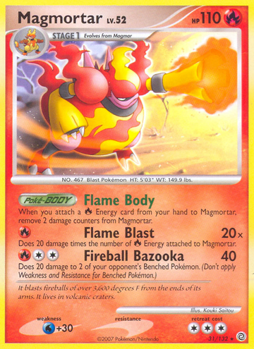 Magmortar (31/132) [Diamante y Perla: Maravillas secretas] 