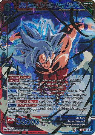 Ultra Instinto Son Goku, Explosión de Energía (BT9-104) [Universal Onslaught] 