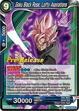 Goku Black Rose, aspiraciones elevadas (BT10-050) [Promociones de prelanzamiento de Rise of the Unison Warrior] 