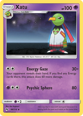 Xatu (88/214) [Sol y Luna: Trueno Perdido] 
