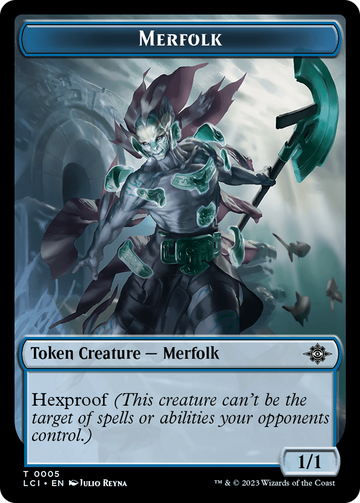 Boar // Merfolk (0005) Double-Sided Token [The Lost Caverns of Ixalan Commander Tokens] - 0