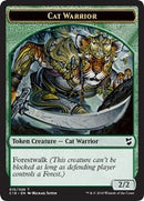 Cat Warrior // Beast (013) Double-Sided Token [Commander 2018 Tokens]-1