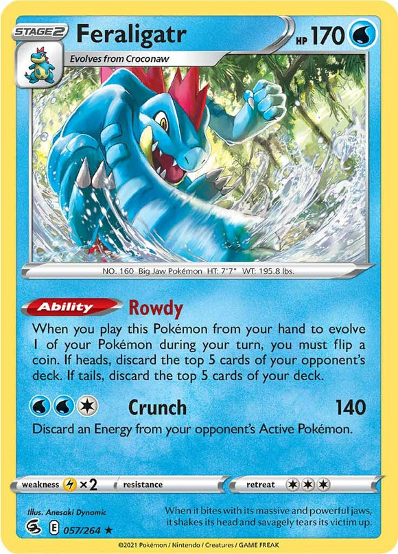Feraligatr (057/264) [Espada y escudo: Golpe de fusión] 