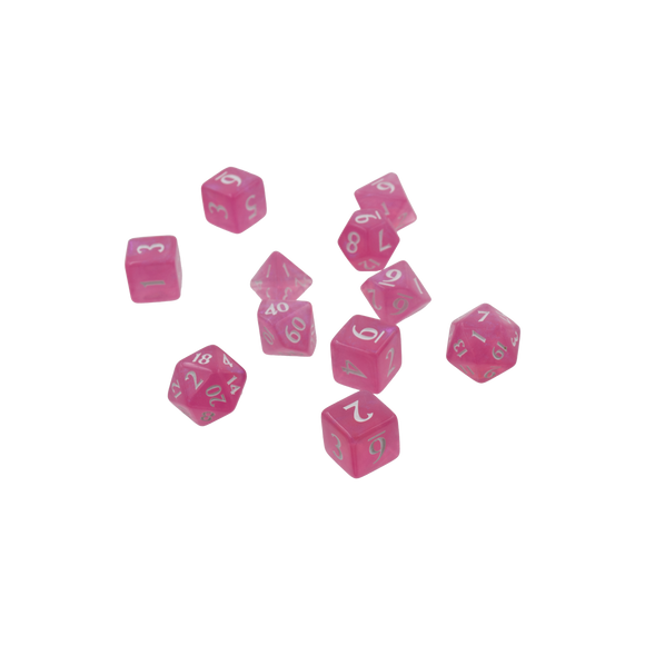 Ultra PRO: 11-Dice Set - Eclipse (Hot Pink)