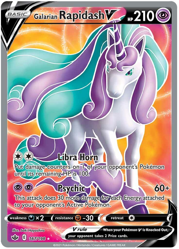 Rapidash V de Galar (167/198) [Espada y escudo: Reinado escalofriante] 