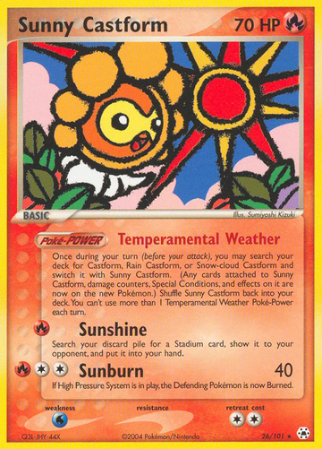 Sunny Castform (26/101) [EX: Leyendas ocultas] 