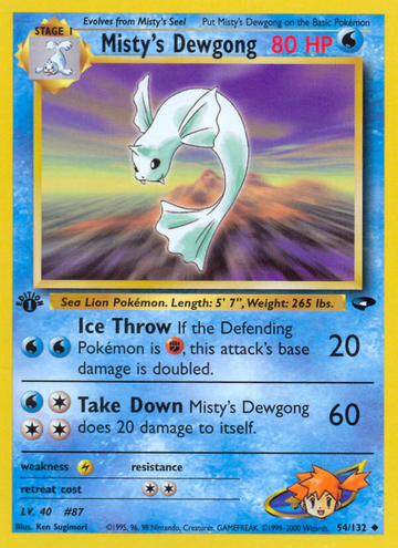 Dewgong de Misty (54/132) [Desafío de gimnasio 1.ª edición] 