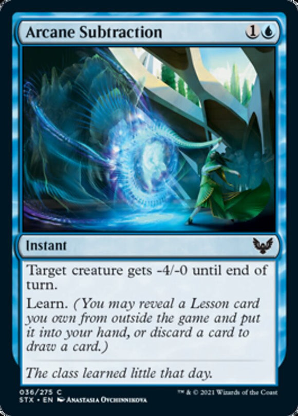 Sustracción arcana [Strixhaven: Escuela de magos] 
