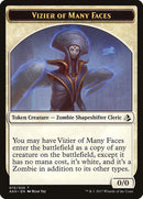 Vizier of Many Faces // Zombie Double-Sided Token [Amonkhet Tokens]-1
