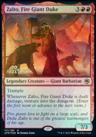 Zalto, duque gigante de fuego [Promociones de prelanzamiento de Dungeons &amp; Dragons: Adventures in the Forgotten Realms] 