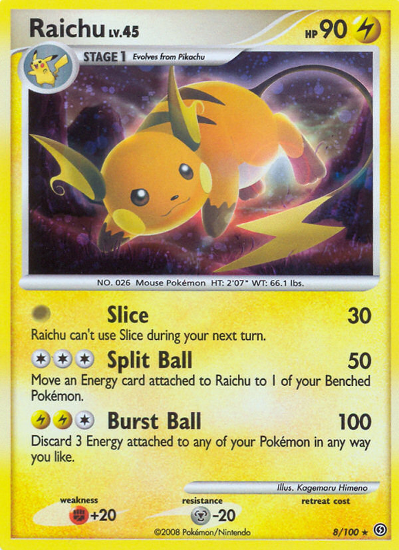 Raichu (8/100) [Diamante y Perla: Frente Tormentoso] 