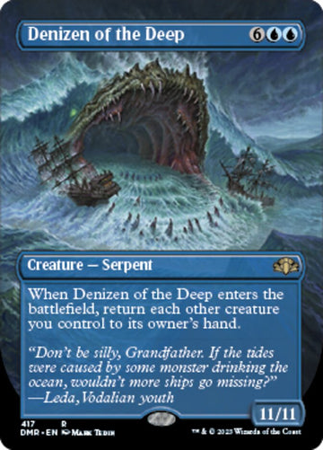 Habitante de las profundidades (arte alternativo sin bordes) [Dominaria Remastered] 