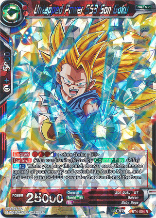 Poder sin explotar SS3 Son Goku (Shatterfoil) (BT4-004) [Dragon Brawl] 