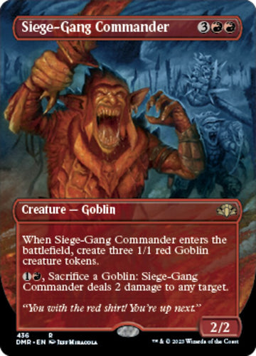 Comandante de la banda de asedio (arte alternativo sin bordes) [Dominaria Remastered] 