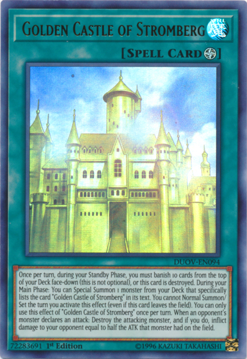 Castillo dorado de Stromberg [DUOV-EN094] Ultra raro 