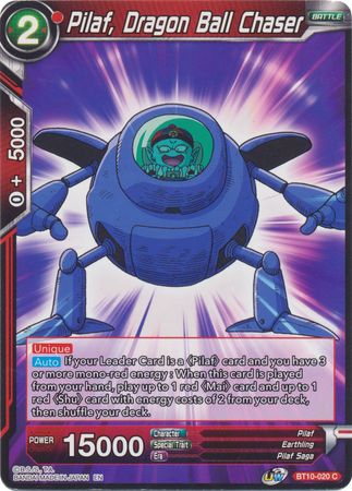 Pilaf, cazador de Dragon Ball (BT10-020) [El ascenso del guerrero Unison] 