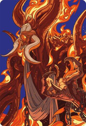 Tarjeta de arte de Phlage, Titán de la Furia del Fuego [Serie de arte Modern Horizons 3] 