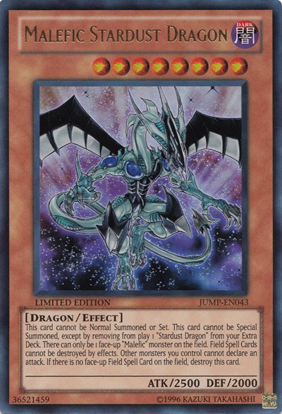 Dragón de polvo de estrellas maléfico [JUMP-EN043] Ultra raro 