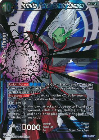 Zamasu fusionado con fuerza infinita (BT2-058) [Union Force] 