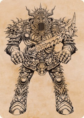 Tarjeta de arte de Iron Golem (Showcase) [Serie de arte de Dungeons &amp; Dragons: Adventures in the Forgotten Realms] 