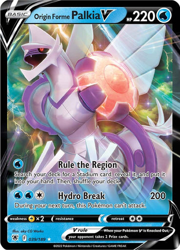 Forma de origen Palkia V (039/189) [Espada y escudo: resplandor astral] 
