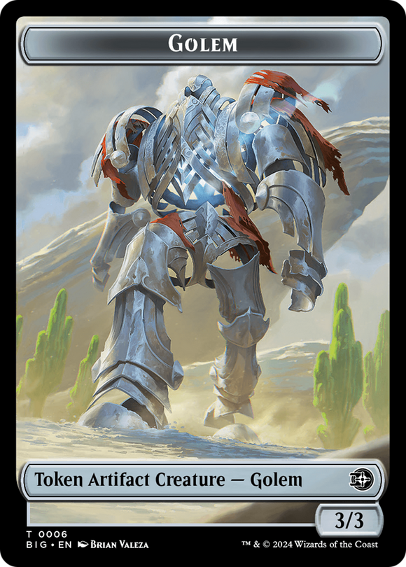 Ficha de Golem [Forajidos de Thunder Junction: Fichas de Big Score] 